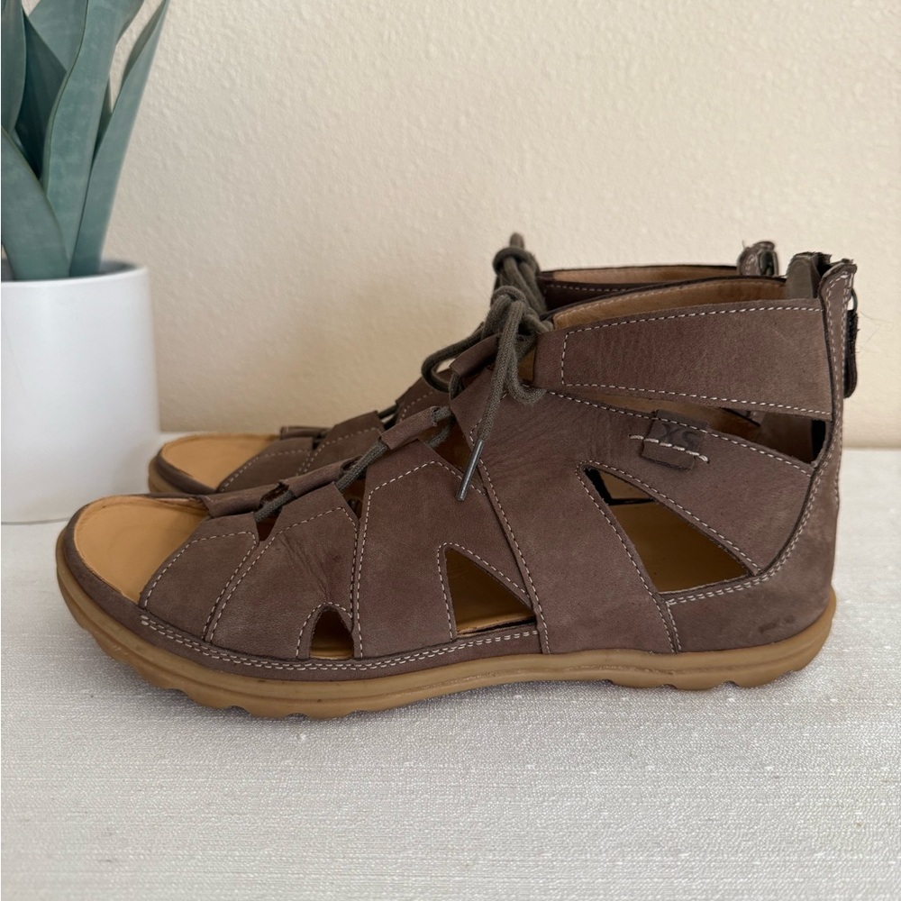 Hartjes XS Ghillie Sandy Hazelnut Nubuck Strappy Gladiator Sandals EU39 US 8-8.5 - Picture 3 of 13